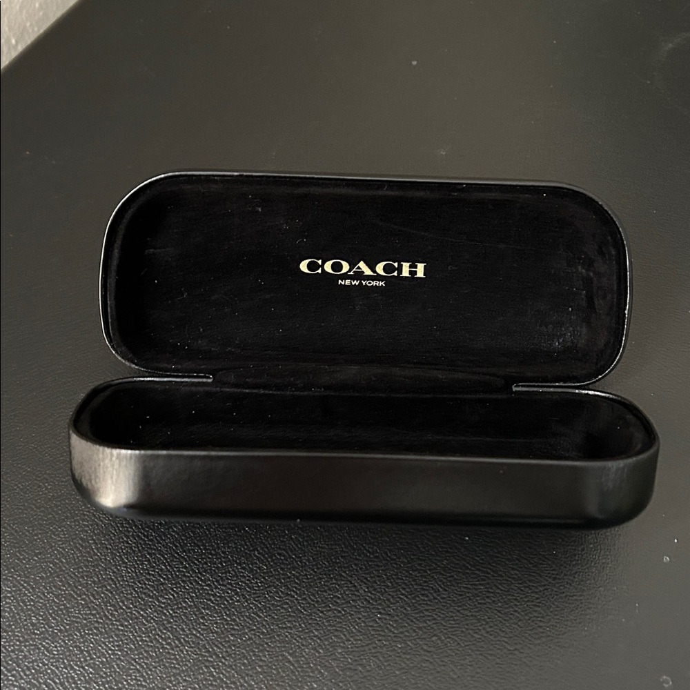 Coach Glossy Black Eyewear Case - Picture 2 of 2